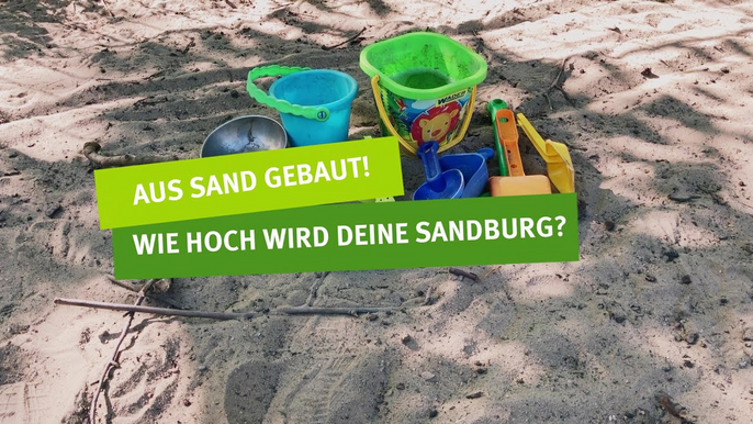 Video: Aus Sand gebaut - wie hoch wird deine Sandburg? | Forscheridee