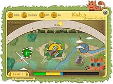 Screenshot aus dem Kinder-Lernspiel "Katis Strom-o-Mat"