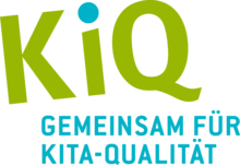 Wort-Logo des Kita-Modellprogramms: KiQ - gemeinsam für Kita-Qualität